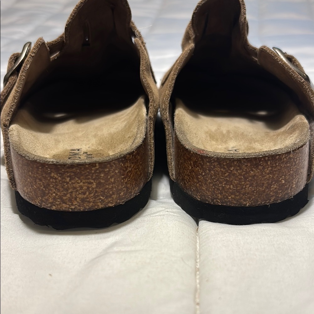 Sonoma Goods For Life® Waterford Tan Suede Clogs - Picture 8 of 9